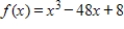 Find the absolute maximum for   on the interval [a, b].   ,  