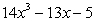 A polynomial is an expression of the form , where n is a positive integer. For the polynomial what is ?