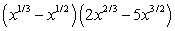 Perform the indicated operations with expressions involving fractional exponents and then simplify.