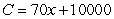 <strong>Suppose a company's revenue R (in dollars) from the sale of x units of its product is given by . Suppose further that the total costs C (in dollars) of producing those x units is given by . If profit is revenue minus cost, find the expression for the profit from the production and sale of x units. </strong> A) B) C) D) E)