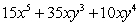 <strong>Factor by finding the common monomial factor. </strong> A) B) C) D) E)