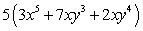 <strong>Factor by finding the common monomial factor. </strong> A) B) C) D) E)