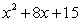 Factor the expression as a product of binomials.