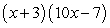 <strong>Factor the expression as a product of binomials. </strong> A) B) C) D) E)
