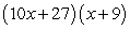 <strong>Factor the expression as a product of binomials. </strong> A) B) C) D) E)