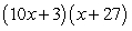 <strong>Factor the expression as a product of binomials. </strong> A) B) C) D) E)
