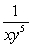 <strong>Simplify the expression so that it contains only positive exponents </strong> A) 1 B) C) D) E)