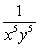 <strong>Simplify the expression so that it contains only positive exponents </strong> A) 1 B) C) D) E)