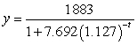 <strong>Suppose the number of endangered species y can be approximated by the formula where t is the number of years past 1980. How many species does the formula estimate will be added to the endangered species list between 2007 and 2020? Round your answer to the nearest whole number. </strong> A) 331 species. B) 326 species. C) 343 species. D) 338 species. E) 317 species.