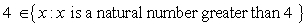 <strong>Use or in blank place to indicate whether the given object is an element of the given set. </strong> A) B)