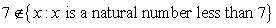 <strong>Use or in blank place to indicate whether the given object is an element of the given set. </strong> A) B)
