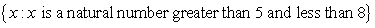 <strong>Write the following set a second way. </strong> A) B) C) D) E)