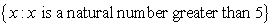 <strong>Write the following set a second way. </strong> A) B) C) D) E)