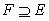 <strong>Use notation to indicate which of the sets E and F is a subset of the other. </strong> A) B) C) D) and E) and