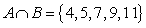 <strong>Find , the intersection of sets A and B. and </strong> A) B) C) D) E)