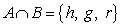 <strong>Find , the intersection of sets A and B. </strong> A) B) C) D) E)