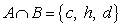 <strong>Find , the intersection of sets A and B. </strong> A) B) C) D) E)