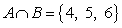 <strong>Find , the intersection of sets A and B. </strong> A) B) C) D) E)