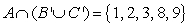 <strong>Assume that and that U is the universal set of natural numbers less than 11. Find . </strong> A) B) C) D) E)