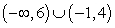 <strong>Choose the correct interval notation for this subset of the real numbers. </strong> A) B) C) D) E)