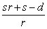<strong>Two thin lenses with focal lengths s and r and separated by a distance d have their combined focal length given by the reciprocal of . Combine the fractions in the expression above and use the reciprocal of your result to find the combined focal length. </strong> A) B) C) D) E)