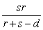 <strong>Two thin lenses with focal lengths s and r and separated by a distance d have their combined focal length given by the reciprocal of . Combine the fractions in the expression above and use the reciprocal of your result to find the combined focal length. </strong> A) B) C) D) E)