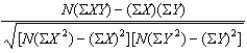 <strong>Which of the following formulas represents the Y intercept of the regression line?</strong> A) B) C) D)