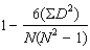 <strong>As a part of her Master's Degree thesis in Geology,Candice needs to calculate a correlation coefficient between the amount of rainfall (measured in inches)and the height of the ground water table (measured in inches)in various parts of the continental U.S.Which formula should she use for this calculation?</strong> A) B) C) D)