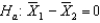 <strong>What does the alternative hypothesis state in a two-tailed independent samples experiment?</strong> A) B) C) D)