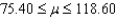 <strong>A two-tailed t-test was conducted for and .Using was compared to .What is the correct 95% confidence interval for ?</strong> A) B) C) D)A confidence interval should not be constructed because the t-test was not significant.
