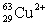 <strong>Ions can be formed from atoms by losing or gaining electrons.Select the alternative that states the correct number of protons,neutrons,and electrons in .</strong> A)29 protons,34 neutrons,31 electrons B)29 protons,34 neutrons,27 electrons C)27 protons,29 neutrons,29 electrons D)29 protons,63 neutrons,29 electrons