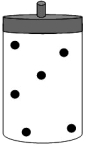<strong>The following figure shows 1 mol of an ideal gas inside a container with a movable piston. If we add two additional moles of gas under constant temperature and pressure,select the alternative that represents the change,if any,that will take place.</strong> A) B) C) D)