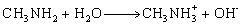 <strong>In the following reaction, the compound CH<sub>3</sub>NH<sub>2</sub> behaves as:</strong> A)an acid. B)a base. C)a salt. D)a conjugate acid.