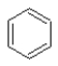 <strong>Which of the following structures represents a molecule of benzene?</strong> A) B) C) D)