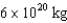 <strong>If a planetary ring had an inner diameter of 100,000 km,an outer diameter of 120,000 km,a thickness of 10 meters and a density of ,what would be the total mass of material in this ring?</strong> A) B) C) D)
