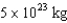 <strong>If a planetary ring had an inner diameter of 100,000 km,an outer diameter of 120,000 km,a thickness of 10 meters and a density of ,what would be the total mass of material in this ring?</strong> A) B) C) D)