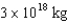 <strong>If a planetary ring had an inner diameter of 100,000 km,an outer diameter of 120,000 km,a thickness of 10 meters and a density of ,what would be the total mass of material in this ring?</strong> A) B) C) D)