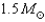 <strong>If you found an exoplanet whose mass was the same as Jupiter's,but the planet orbited its star with a period of 2 years and a semimajor axis of 1 AU,what would be the mass of its star? For reference,Jupiter has a semimajor axis of 5.4 AU and an orbital period of 12 years.</strong> A) B) C) D)