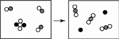 <strong>The reactants shown schematically below represent iron oxide, Fe<sub>2</sub>O<sub>3</sub> and carbon monoxide, CO. Which of the following is the correct full balanced chemical equation for what is depicted? </strong> A)Fe<sub>2</sub>O<sub>3</sub>+ 3 CO → 2 Fe + 3 CO<sub>2</sub> B)Fe<sub>2</sub>O<sub>3</sub>+ 3 CO → 3 FeO + 2 C C)Fe<sub>2</sub>O<sub>3</sub><sub> </sub>+ 3 CO → 3 FeO<sub>2</sub> + 2 C D)Fe<sub>2</sub>O<sub>3</sub>+ 3 CO → 2 Fe + 3 C<sub>2</sub>O