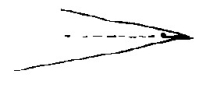 <strong>Use the following figure to answer the question: As a supersonic craft increases in speed,the angle of its V-shaped shock wave becomes</strong> A)wider. B)narrower. C)neither