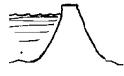 <strong>Use the following figure to answer the question: A dam is thicker at the bottom than at the top partly because</strong> A)water is denser at deeper levels. B)water pressure is greater with increasing depth. C)surface tension exists only on the surface of liquids. D)it looks better. E)none of these