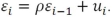 <strong>An AR(2)process is written as</strong> A) B) C) D)