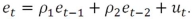 <strong>The third step of the Regression test for AR(1)is to estimate the model</strong> A) B) C) D)