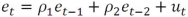 <strong>The second step in the first iteration of the Cochrane-Orcutt method for AR(1)is to estimate the model</strong> A) to generate an estimate of . B) to generate an estimate of . C) to generate an estimate of and . D) to generate an estimate of .