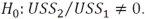 <strong>The alternative hypothesis for the Goldfeld-Quandt test is</strong> A) B) C) D)