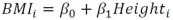 <strong>Suppose you wish to explain variation in body mass index (BMI)by variation in height (in inches)by estimating the model And you suspect heteroskedasticity of the form )You could perform Weighted Least Squares by estimating the model</strong> A) . B) . C) . D) .