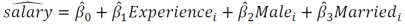 <strong>Suppose that you estimate the sample regression function You might be concerned that Is a biased estimate of the marginal effect of experience on salary because</strong> A)a person's sex is likely an irrelevant independent variable. B)marital status is likely an irrelevant independent variable. C)education is likely an omitted independent variable. D)the identity of the last NCAA basketball champion is likely an omitted independent variable.