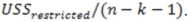 <strong>The denominator of the appropriate test statistic for testing for the joint significance of a subset of independent variables is</strong> A) B) C) D)