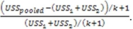 <strong>The test statistic for this Chow test is</strong> A) B) C) D)
