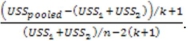 <strong>The test statistic for this Chow test is</strong> A) B) C) D)
